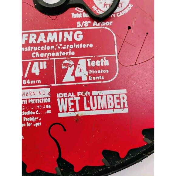 Diablo 7-1/4in. x 24-Teeth Tracking Point Framing Saw Blade for Wood - Picture 9 of 13
